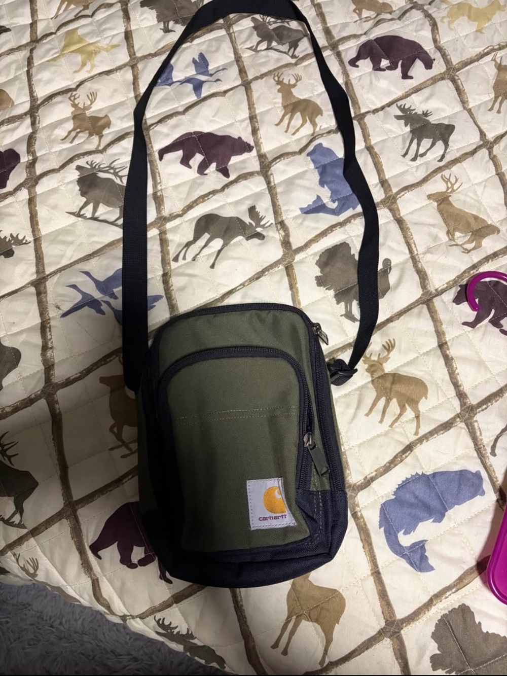 Carhartt Olive Green Small Crossbody Bag